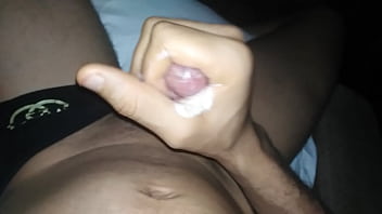 Throbbing Ebony Cock In Hand