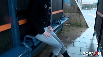 Slender Young Thing Pees And Strips Naked In The Open