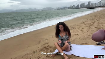 Let Me Paint Your Tits With My Hot Load After I Show Off This Hard Cock On The Beach