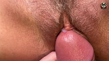 Glistening Wet Bush Up Close, Filled To The Brim With Hot Cream