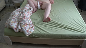 Thick Wife Gets Caught On Home Camera Fingering Her Wet Pussy And Creaming Her White Panties Before Bed