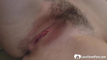 A Busty Blonde In Sheer Stockings Gets Her Tight Little Cunt Pounded Hard