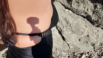 Getting Naughty With My Thick Stepmom On A Crowded Shore