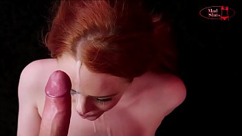 Fiery Redhead Sarrah’s Intense Blowjob Session 1154