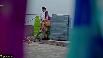 Roof Top Fuck Fest: Begging You Not To Fill My Pussy