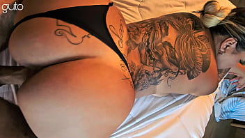 Brazilian Bbw With A Juicy Ass And Back Tattoos Begging For A Creampie