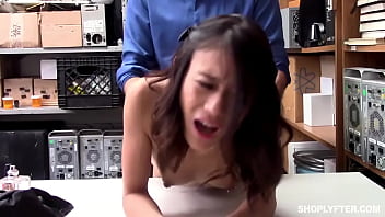 Naughty Asian Teen Thief Bargains Her Way Out With A Hot Cop’s Cock